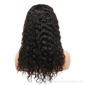 180% Density Natural Color Bleached Knots Brazilian Remy Jerry Curly Lace Closure Wig